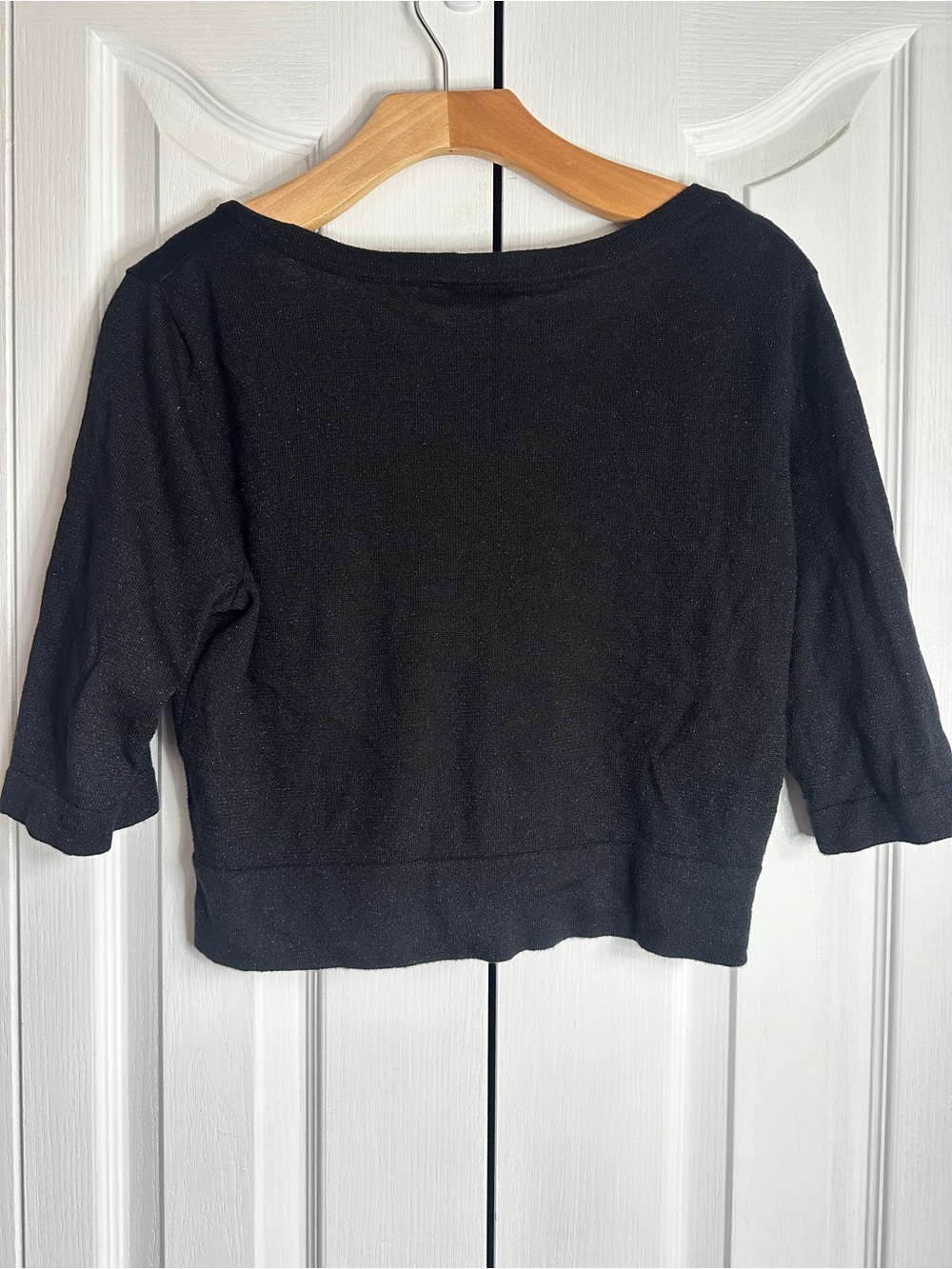 Ricki's Black Cropped Button-Front Cardigan - Picture 4 of 4